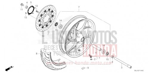 FRONT WHEEL CMX1100AN de 2022